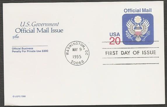 #UZ6 U/A ARTCRAFT FDC   Eagle