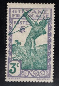 French Guiana Scott 111 MH* stamp expect similar centering