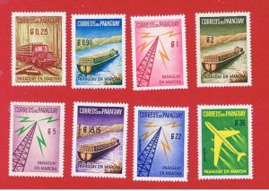 Paraguay #577-581 #C7-81   MNH NG   Industry  Free S/H