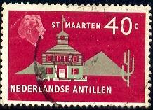 Town Hall, St. Maarten, Netherlands Antilles SC#252 used