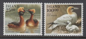 Iceland 721-722 Birds MNH VF