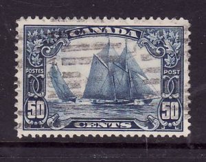 Canada-Sc#158-used 50c Bluenose-Ships-1929-id217-