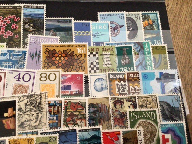 Iceland Island used  mixed stamps A12281