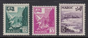 French Morocco 297-9 mint