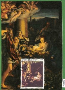 90274 - PARAGUAY -  MAXIMUM CARD -  ART Religion 1972  Antonio da Correggio