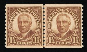 EXCEPTIONAL GENUINE SCOTT #686 LINE PAIR XF MINT PRISTINE OG NH PSE GRADED CERT