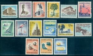 South West Africa #266-280  Mint  Scott $49.45