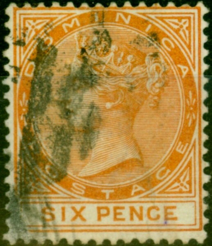 Dominica 1888 6d Orange SG25 Fine Used