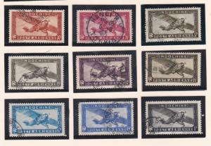 IndoChina # C1 / C17, Missing One Stamp, Airplanes, Used, 1/3 Cat.