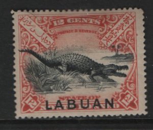 LABUAN 85  MINT HINGED, REMNANT,   CROCODIE