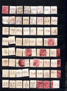 COLLECTION OF PERFINS ON DOUBLE-SIDED PAGE