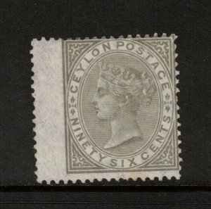 Ceylon SG #132w Mint Fine Inverted Watermark Variety Unused (No Gum)