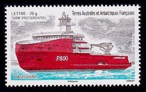 FSAT Sc# 591 MNH Ship L'Astrolabe