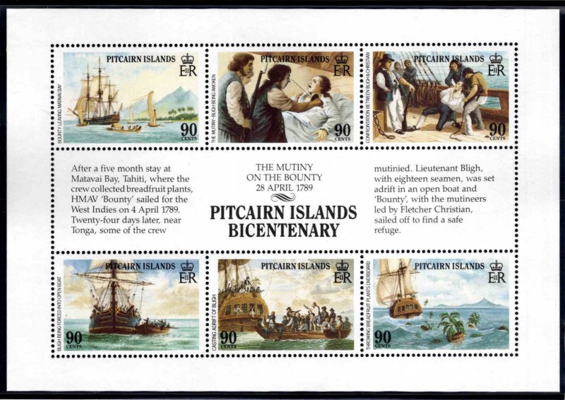 Pitcairn Islands Scott 321 MNH** Souvenir Sheet