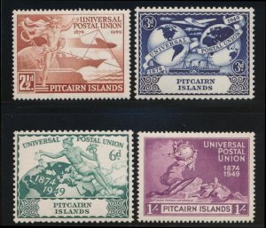 PITCAIRN ISLANDS 13-16 MINT F-VF LH KGVI 1949 UPU