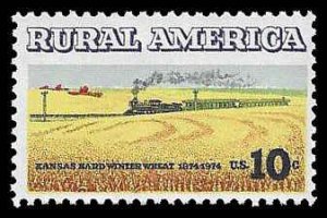 PCBstamps   US #1506 10c Rural American - Wheat, MNH, (13)