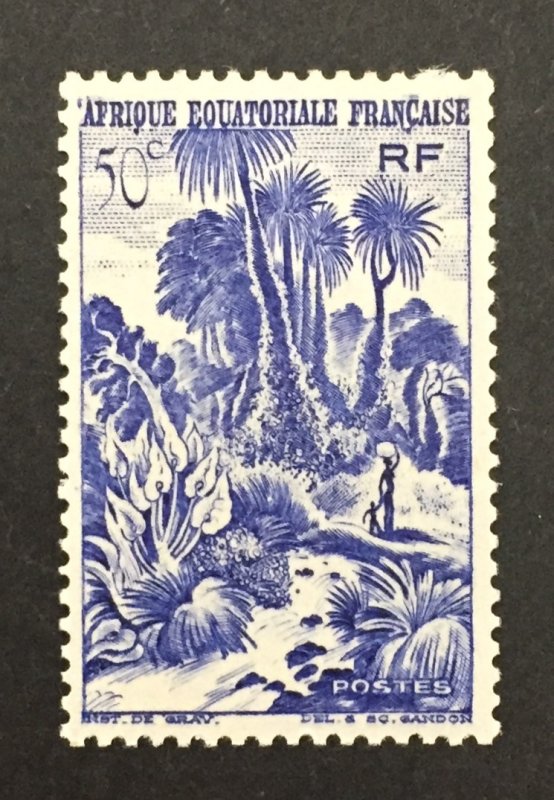 French Equatorial Africa 1946 #169, Unused/MH.