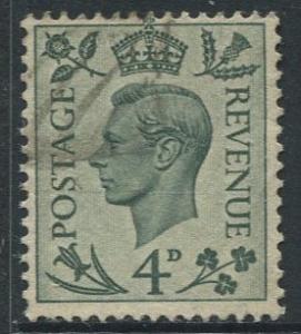 Great Britain - Scott 241 - KGVI Definitive -1937 - FU - Single 4p - Stamp