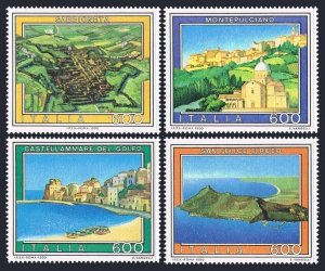 Italy 1803-1806, MNH. Mi 2141-2144. Tourism 1990. Sabbionetta, Montepulciano,