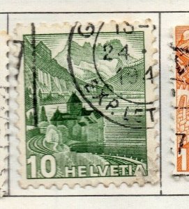 Switzerland Helvetia 1934-48 Early Issue Fine Used 10c. NW-168688