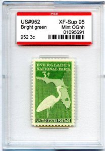 US SCOTT #952 MINT-XF-SUP-OG-NH GRADED 95 PSE ENCAPSULATED SMQ $35 (8/14/24 GP)