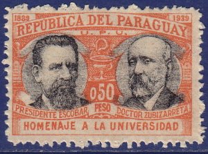 Paraguay - 1939 - Scott #351 - mint - Escober Zubizaretta