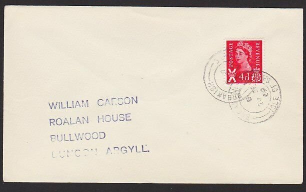 GB SCOTLAND 1969 cover BREAKISH / ISLE OF SKYE cds.........................67812