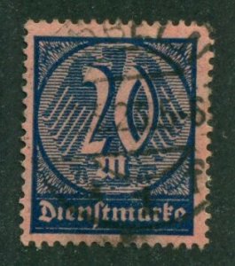 Germany 1922 #O19 U SCV(2022)=$1.50