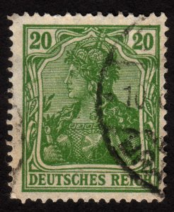 1920 Germany 20p, Germania, Used, Sc 121