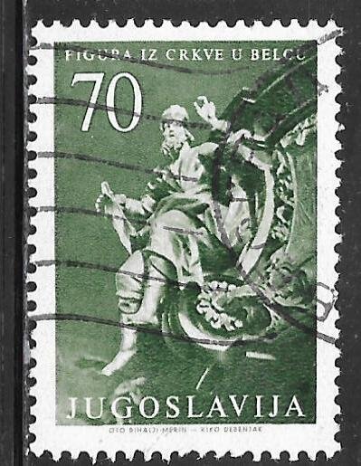 Yugoslavia 444: 70d Figure of a Saint from the Maria-Schnee Church, CTO, VF