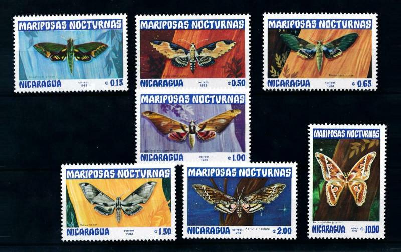 [98825] Nicaragua 1983 Insects Butterflies  MNH