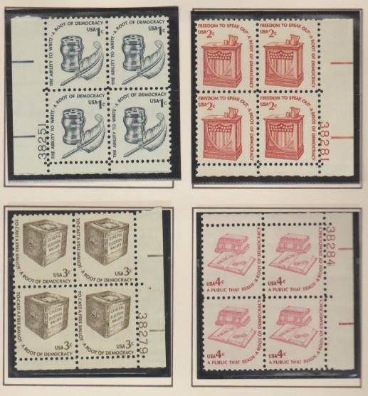 U.S. Scott #1581-1606 Stamps - $7 Face - Mint NH Plate Block Set - See Pictures