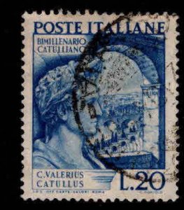 Italy Scott 529 Used Lyric Poet stamp