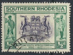 Southern Rhodesia  SG 53  SC# 56  Used  Golden Jubilee BSAC   see scan 