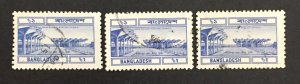 Bangladesh 1983 #241 Railway Station, Wholesale lot of 3, Used.