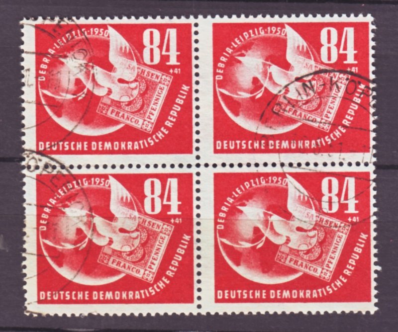 J22434 Jlstamps 1950 germay ddr blk/4 used #b21 dove