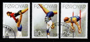 Faroe Islands Sc 514-6  2009 Torshavn Gymnastics Club stamp set used