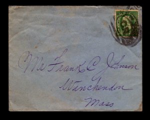 Early 1900s Boston Springfield & NY Agent Short Run RPO Cover - L17935