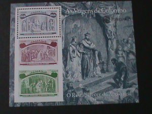 ​PORTUGAL-1992-SC#1918-EUROPA-COLUMBUS WITH KING JOHN II MNH S/S VERY FINE