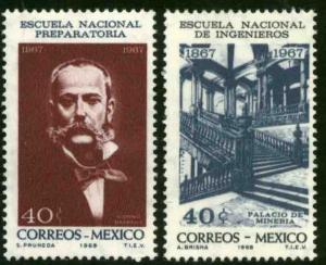 MEXICO 988-9 Centenary of Preparatory and Engineering School