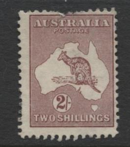 Australia - Scott 125 - Kangaroo -1931 - FU - Wmk 228 - 2/- Stamp14