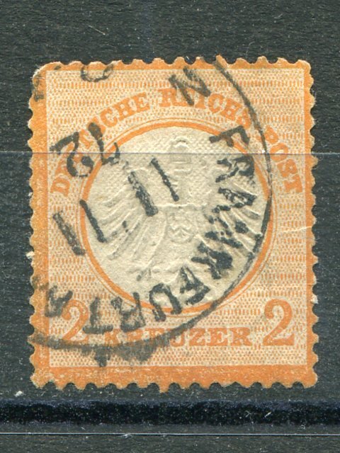 Germany #8  used  F-VF      Lakeshore Philatelics