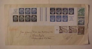 GERMAN 1941 BOOKLET PANE TETE BECH 14 STAMPS & 2 LABELS #MHB46 cat.160E($228.00)