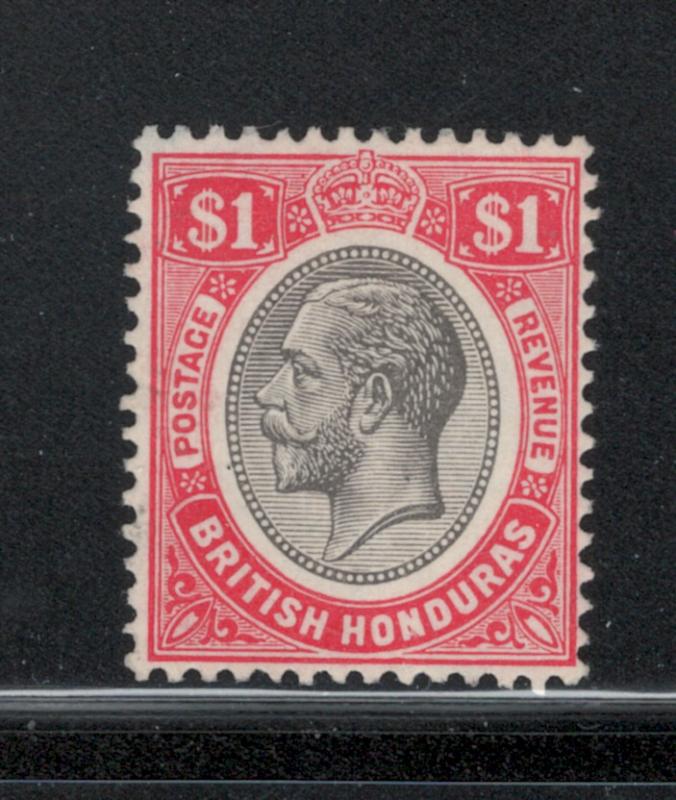 British Honduras 1922 King George V $1 Scott # 101 MNG