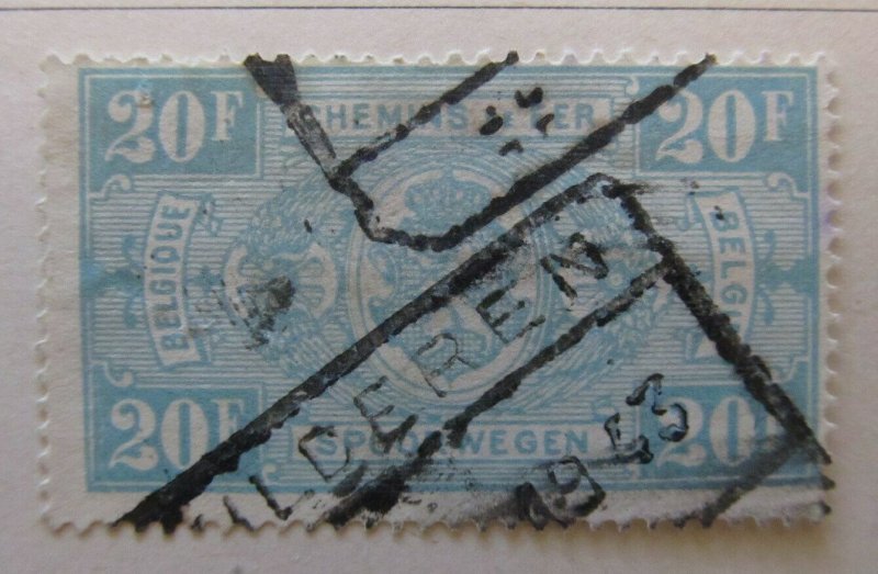 A6P18F166 Belgium Parcel Post and Railway Stamp 1941 20fr used