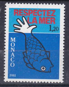 Monaco 1286 MNH 1981 Marine Life Preservation