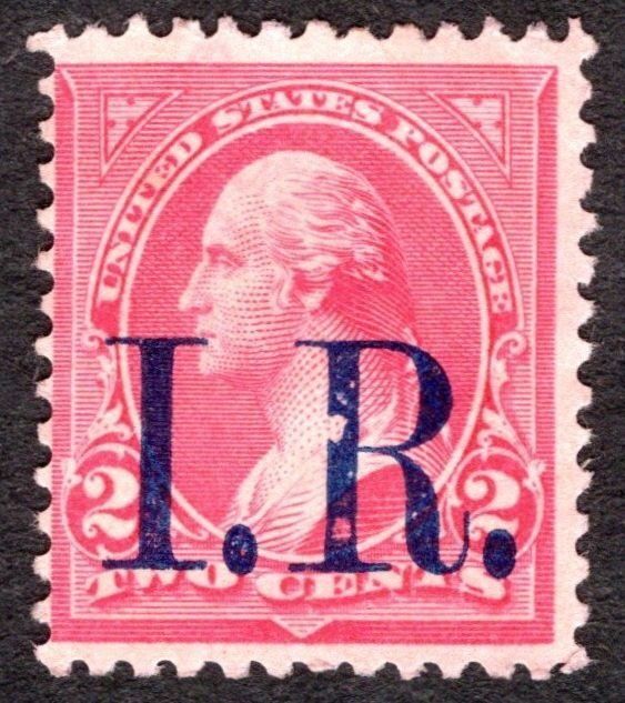 1898, US 2c, Used, Light cncel, Error on overprint, Sc R155