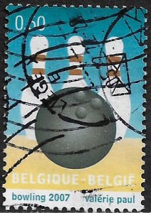 Belgium #2190 Used Stamp - Bowling Ball and Pins (a)