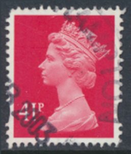 GB  Machin 41p SG Y1714 2 bands Used SC# MH267  see scans & details