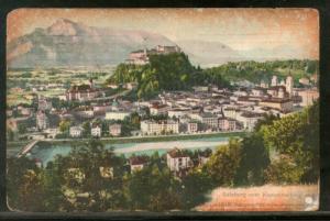 Austria 1908 Salzburg Cheese from Kapuzinerberg Architecture Used View Post C...